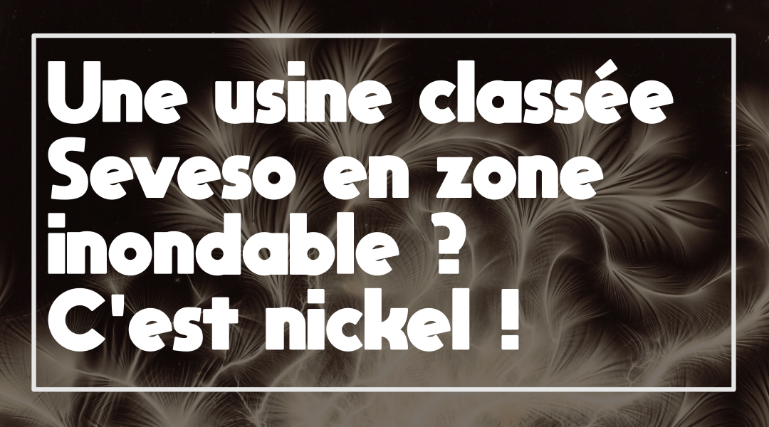 Une usine classée Seveso en zone inondable ? C&rsquo;est nickel !